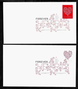 LOVE FOR SWEETHEARTS US #4955-4956 FOREVER STAMPS DCP 1ST DAY COVER SET KEEPSAKE - Picture 1 of 2