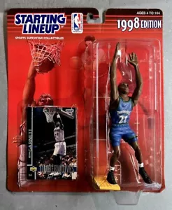 1998 KENNER STARTING LINE UP KEVIN GARNETT (MOC) with UPPER DECK TRADING CARD * - Picture 1 of 4