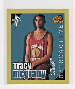 Pase de prensa Tracy McGrady 1997 doble amenaza retroactivo #ra9 Toronto Raptors - Imagen 1 de 1