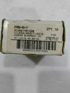 *NEW IN BOX* Bussmann Fusetron Frn-r-1 Fuse Dual Element Time Delay Class *8PCS* - Picture 1 of 4