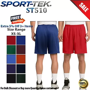 Sport-Tek ST510 Mens 7" Moisture Wicking PosiCharge Classic Mesh Shorts - Picture 1 of 11