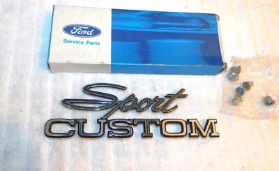 Camión Ford F100 F250 F350 1970 1971 1972 nuevo de lote 'Sport Custom' emblema placa de identificación Foto 1 de 4
