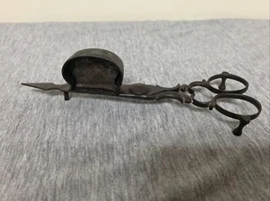Antique Metal Candle Wick Scissor Trimmer Snuffer - Picture 1 of 10