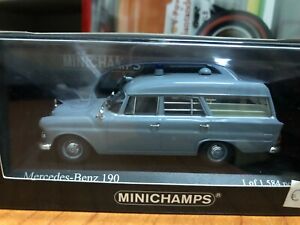 1/43 Mercedes Benz 190 1961 Ambulance DRK 400037270 MINICHAMPS