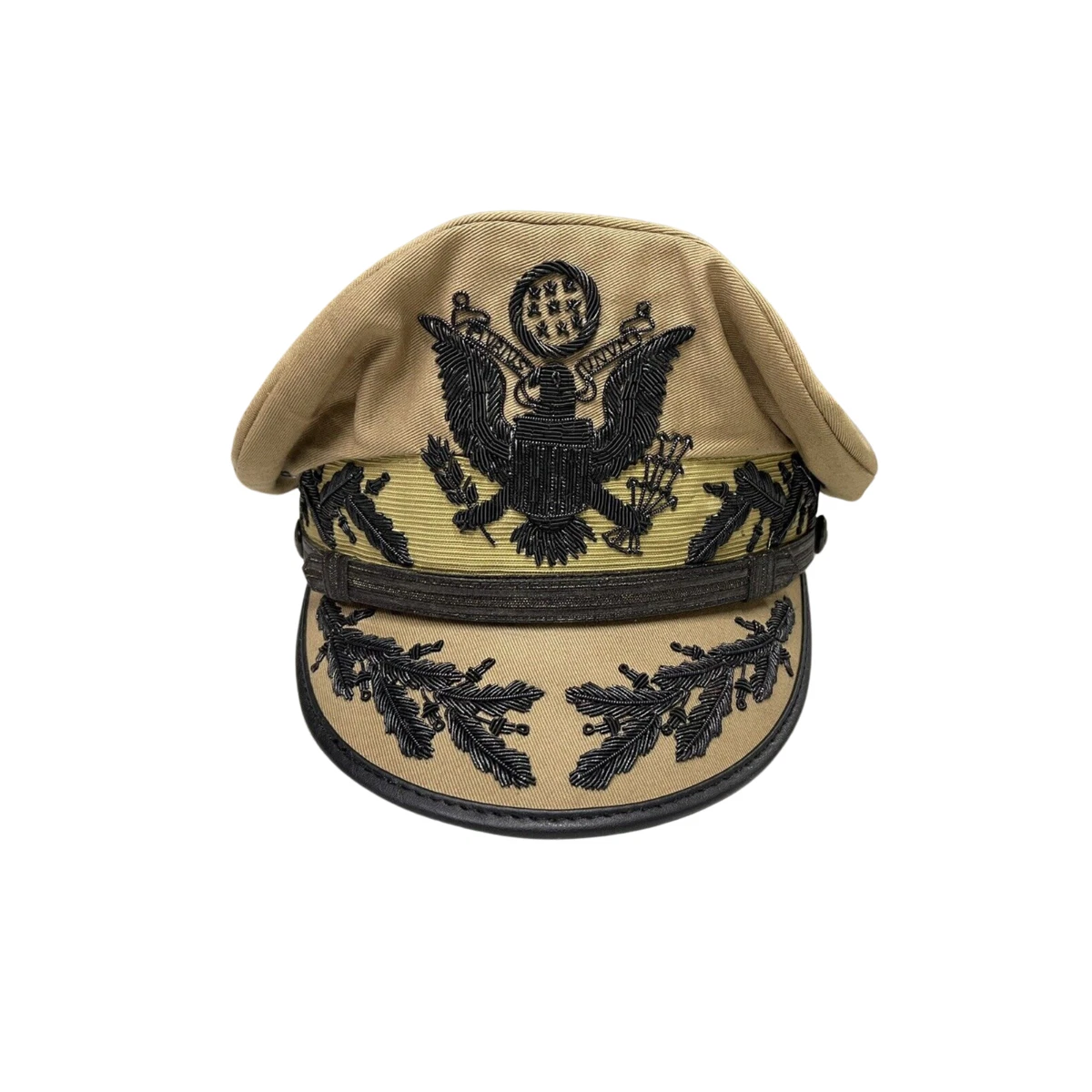 軍帽　軍制帽 Amazon.com: 中性德國風軍帽皮革軍帽,附蒸汽朋克哥特式十字鉚釘,適用於