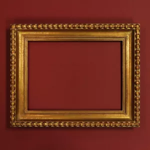 Marco de fotos hecho a mano ornamental personalizado de 12" x 16", dorado, hecho en EE. UU. - Imagen 1 de 5