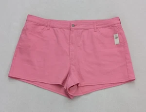 Old Navy Women's Jean Shorts Size 26 Pink High-Rise WOW Stretch Pockets - Picture 1 of 19