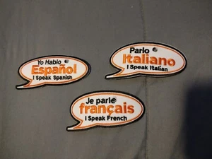 3x HOME DEPOT I SPEAK PATCH LOT BÜGELBILD FRANZÖSISCH ITALIENISCH SPANISCH **UNBENUTZT** - Bild 1 von 2