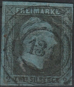 2 Sgr. MiNr. 3 mit Nummernstempel 131 BIRKENFELD ( Oldenburg / OPD Trier ) gepr. - Bild 1 von 2