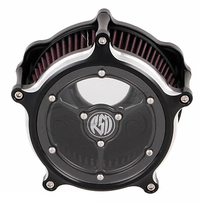 Sistema de filtro de admisión de limpiador de aire RSD para Harley 48 Sportster XL Iron 883 Custom Foto 1 de 4