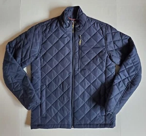 Hawke & Co Sport Diamond Quilted Coat Mens Size Small Dark Blue Zip Jacket - Picture 1 of 15
