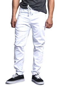 Victorious Men's Jogger Drop Crotch Twill Pants JG804 SMALL~5XL FREE SHIP - Picture 1 of 79