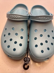 Crocs Classic Clog Unisex Slip On Water Shoes Sandals Blue Metallic Men’s 13 - Picture 1 of 5