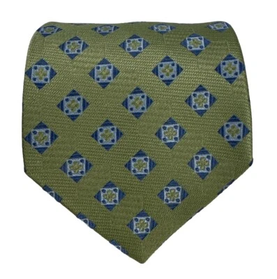 Corbata para hombre Nordstrom Smartcare seda verde floral 58L 3,5W hecha en EE. UU. Foto 1 de 4