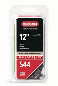 Oregon S44 12" Sägekette - 3/8" LP, 0,050" Stärke, 44 Glieder für Stihl, Echo & mehr - Bild 1 von 2