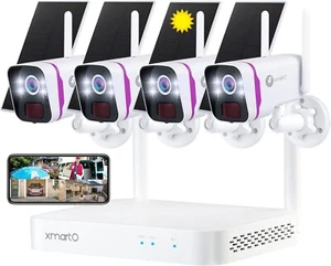 Expandable 4MP Wireless Solar Surveillance Cameras with 120-Day Storage - Picture 1 of 11