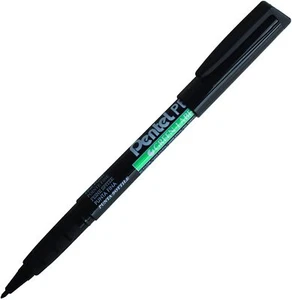 Pentel NMS50 Fine Permanent Markers Pens 1mm Line Width 89% Recycled - Pack 3 - Picture 1 of 3
