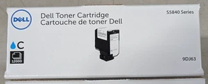 ✨ Genuine OEM DELL 9DJ63 Cyan Toner S5840 12K Pages Hi Capacity ✨ - Bild 1 von 3