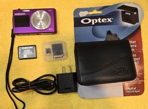 Samsung DV150F Digital Camera 16.2MP Purple Dual LCD Screen Tested & Works Great - Picture 1 of 9
