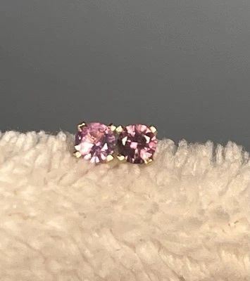 Brincos rosa espinélio FRETE GRÁTIS  - Imagem 1 de 4