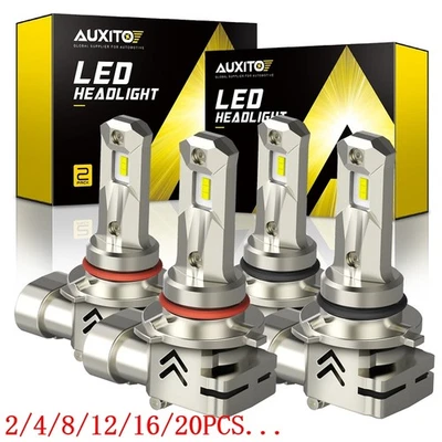 AUXITO 9005 9006 LED Faros Bombillas Blanco Puro Super Brillante Viga Baja Auto1 2/4X Foto 1 de 4