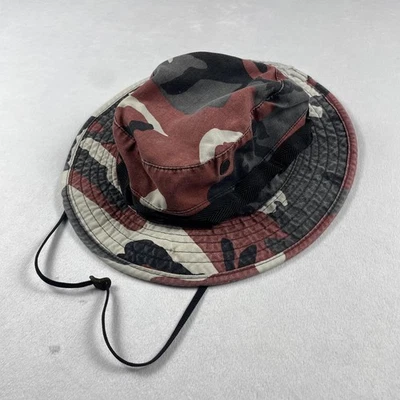 Sombrero Boonie Selva Militar de Colección Años 90 EE. UU. Tipo II Camuflaje Rojo Camuflaje 7.5 Ejército USGI Foto 1 de 4