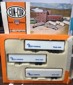 Con-Cor Spur N 3 Stück Conrail Huckepack Anhänger 004-005103 - Bild 1 von 8