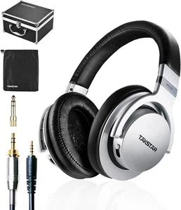 Over-Ear Monitor Kopfhörer, 40mm NdFeB Treiber, 3 Level Bass Adjust, Soft Hea... - Bild 1 von 8