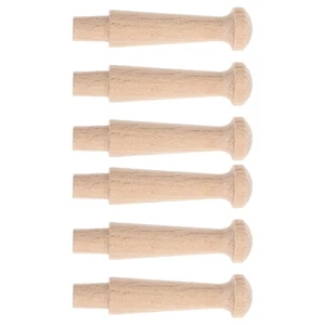 6 Piezas Gancho de Madera Ganchos de Armario Perchas de Pared Decorativas Mochila para - Imagen 1 de 12