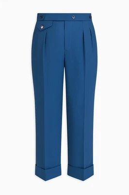 Victoria Beckham Heritage Blue Crop Dress Pants Size 6 - Image 1 of 3