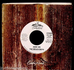 THE BEACH BOYS-Promotion 45-Goin' On-Brian Wilson-CARIBOU #ZS9 9032-Mike Love - Imagen 1 de 2