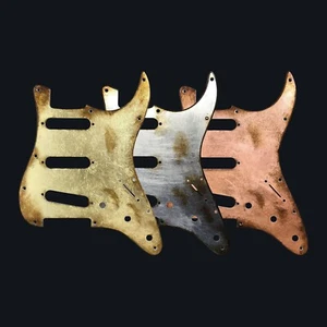 FRANCHIN Mercury pickguard Relic Aged METALLIC LEAF S-type guitar *MADE TO ORDER - Imagen 1 de 22