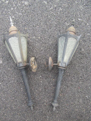 Antq Exterior Fredrick Ramond Colgante Escoria Vidrio Linterna Aplique Iluminación Accesorio Foto 1 de 4