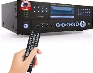 Amplificador De Audio Bluetooth 3000W Watts Para Casa 4 Canales Potencia regalo - Picture 1 of 8