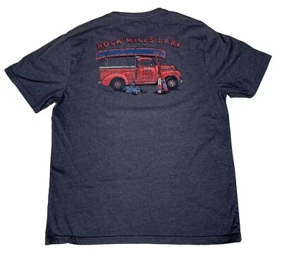 G.H. Bass & Co Rock Mills Lake Pick Up Truck Grey T-Shirt Size XL - Image 1 of 4