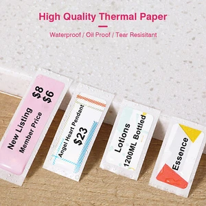 Thermal Printing Label Paper Barcode Price Size Name Blank Labels Waterproof FD5 - Picture 1 of 8