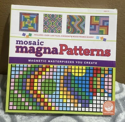 Mindware  Mosaic Magna Patterns Learning Problem Solving Magnets Puzzle - Image 1 of 4