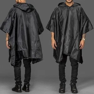 Rain Poncho Waterproof Hooded Festival Camping Hiking Cycling Traveling Raincoat - Picture 1 of 4