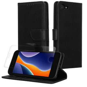 Funda con Tarjetero para Apple iPhone SE 2022 2020 8 7 de Cuero sintético - Imagen 1 de 8