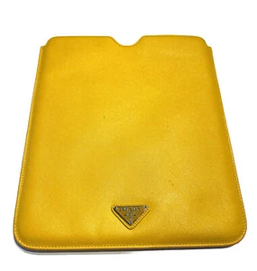 Prada Yellow Saffiano Leather iPad Case - Picture 1 of 6