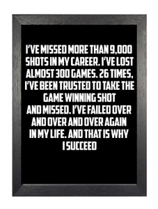 Michael Jordan 3 American Basketball Player Motivation Inspiration Quote Poster - Picture 1 of 3
