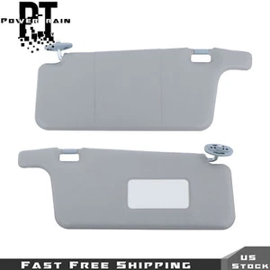 Sun Visors Left+Right Pair Interior Gray Color LHD For Honda Civic 1996 97-2001 - Picture 1 of 22