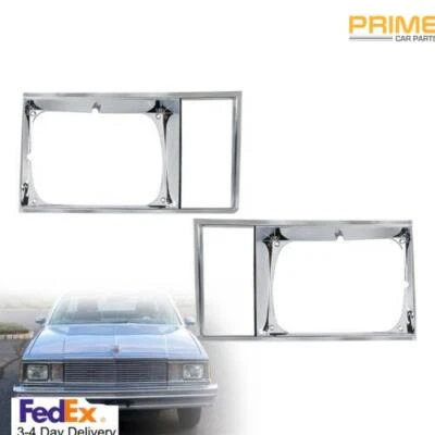 Headlight Headlamp Light Trim Bezel Set Fit 1978-1979 Malibu El Camino Caballero Foto 1 de 4