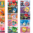Lot of 8 Character Faces Ice Cream Truck Concession Stand Decal/Sticker 5"x8"