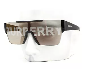 Burberry Shield Sunglasses BE 4291 3001/G Black Silver Gold Mirror Logo w/case - Picture 1 of 9