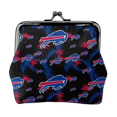 Buffalo Bills Leather Coin Purse Change Purse Hawaii Printed Lady Wallet Cover