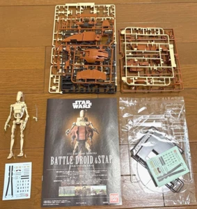 Bandai Star Wars 1/12 scale BATTLE DROID & STAP Plastic Model Kit F/S Used - Picture 1 of 4