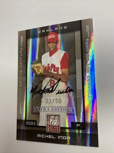 2008 Donruss Michel Inda /50 Holo Refractor Autograph Auto Baseball Card - Picture 1 of 4