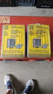 Lot of (2) New Old Stock Square-D # FP221R Pull Out Disconnect Switch  - Picture 1 of 3