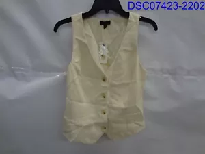 Current Air Anthropologie Mens XS Layering Suit Vest In Ivory - Picture 1 of 7